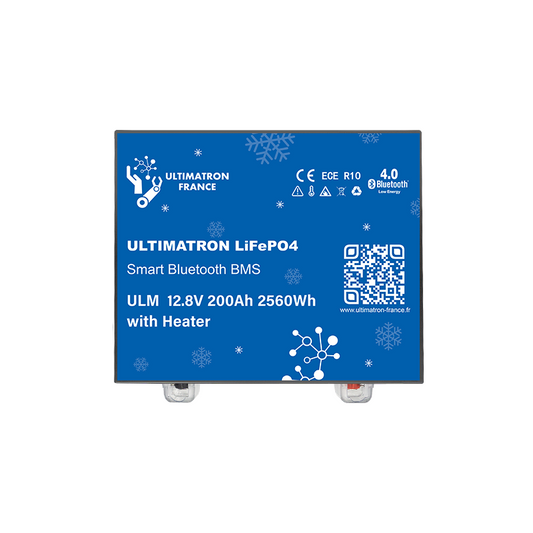 ULTIMATRON ULM-12-200 LiFePO4 Untersitz-Batterie 12,8 V 200 Ah mit Bluetooth & Smart BMS