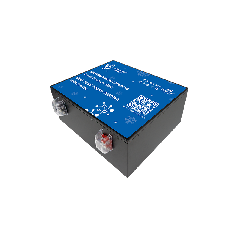 ULTIMATRON ULM-12-200 LiFePO4 Untersitz-Batterie 12,8 V 200 Ah mit Bluetooth & Smart BMS