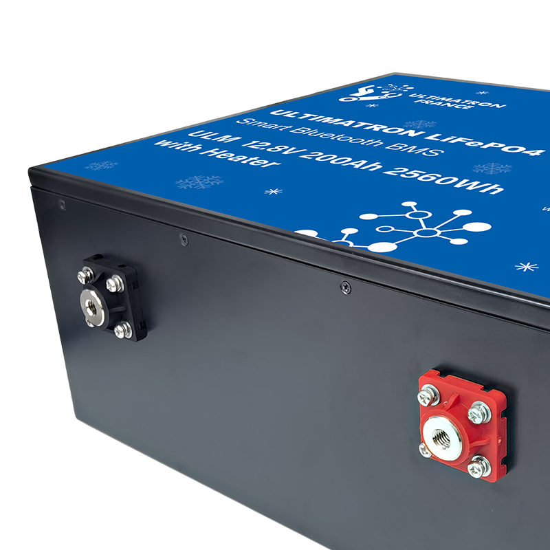 ULTIMATRON ULM-12-280H LiFePO4 Untersitz-Batterie 12,8 V 280 Ah mit Bluetooth & Smart BMS mit Heizung