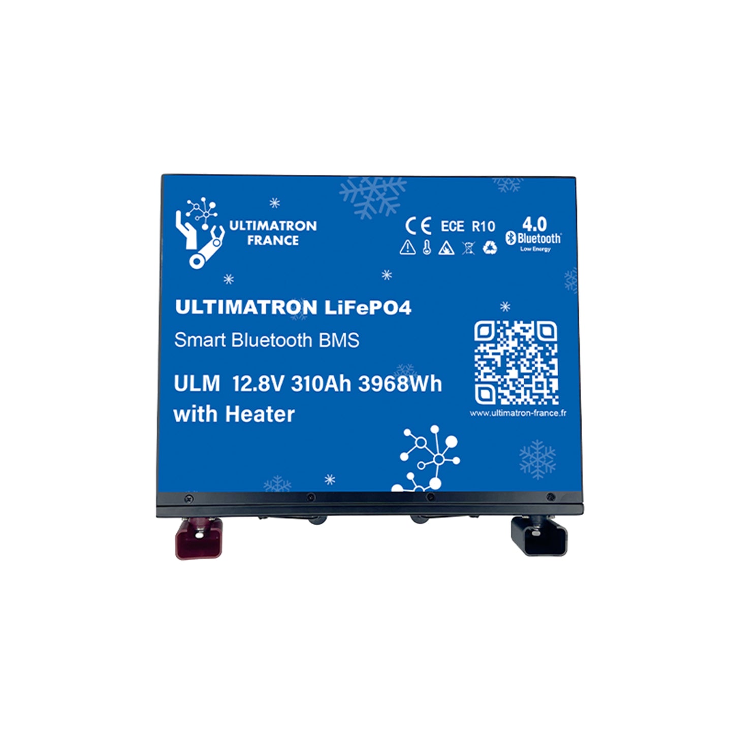 ULTIMATRON ULM-12-300 LiFePO4 Untersitz-Batterie 12,8 V 300 Ah mit Bluetooth & Smart BMS