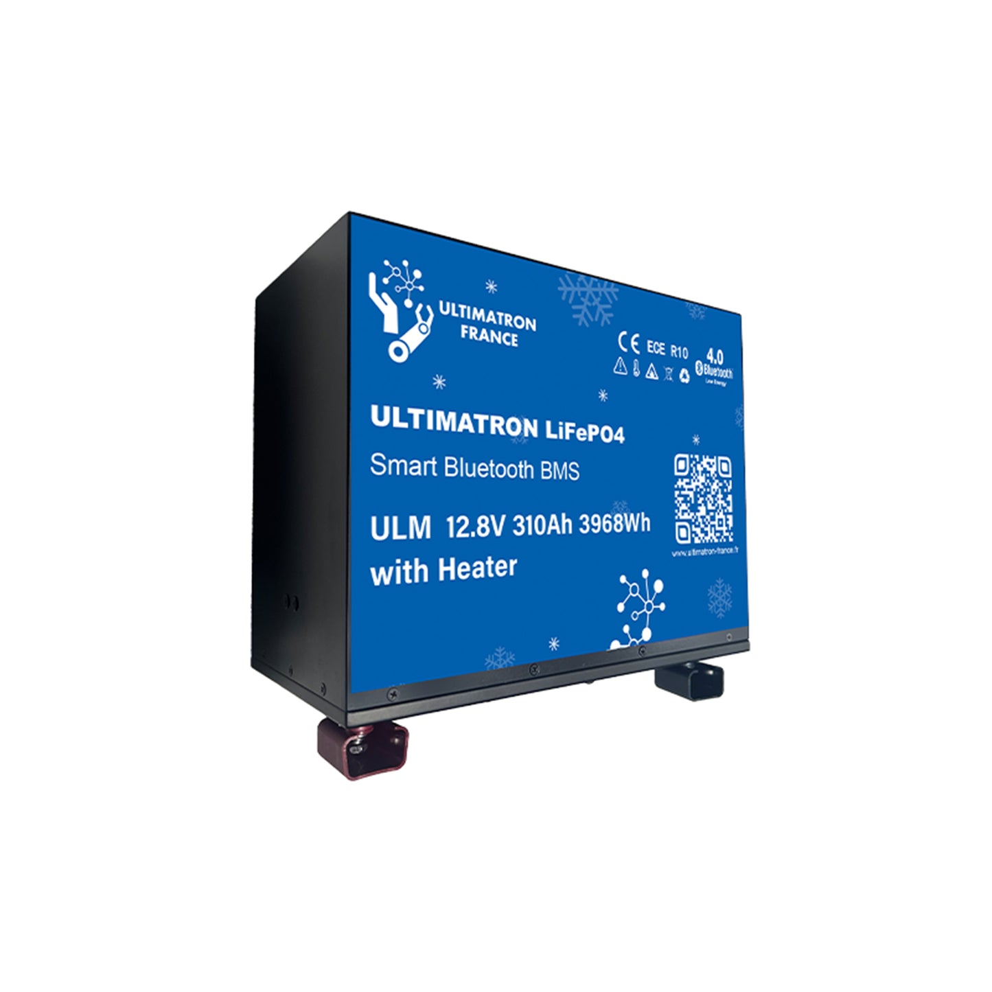 ULTIMATRON ULM-12-280 LiFePO4 Untersitz-Batterie 12,8 V 280 Ah mit Bluetooth & Smart BMS