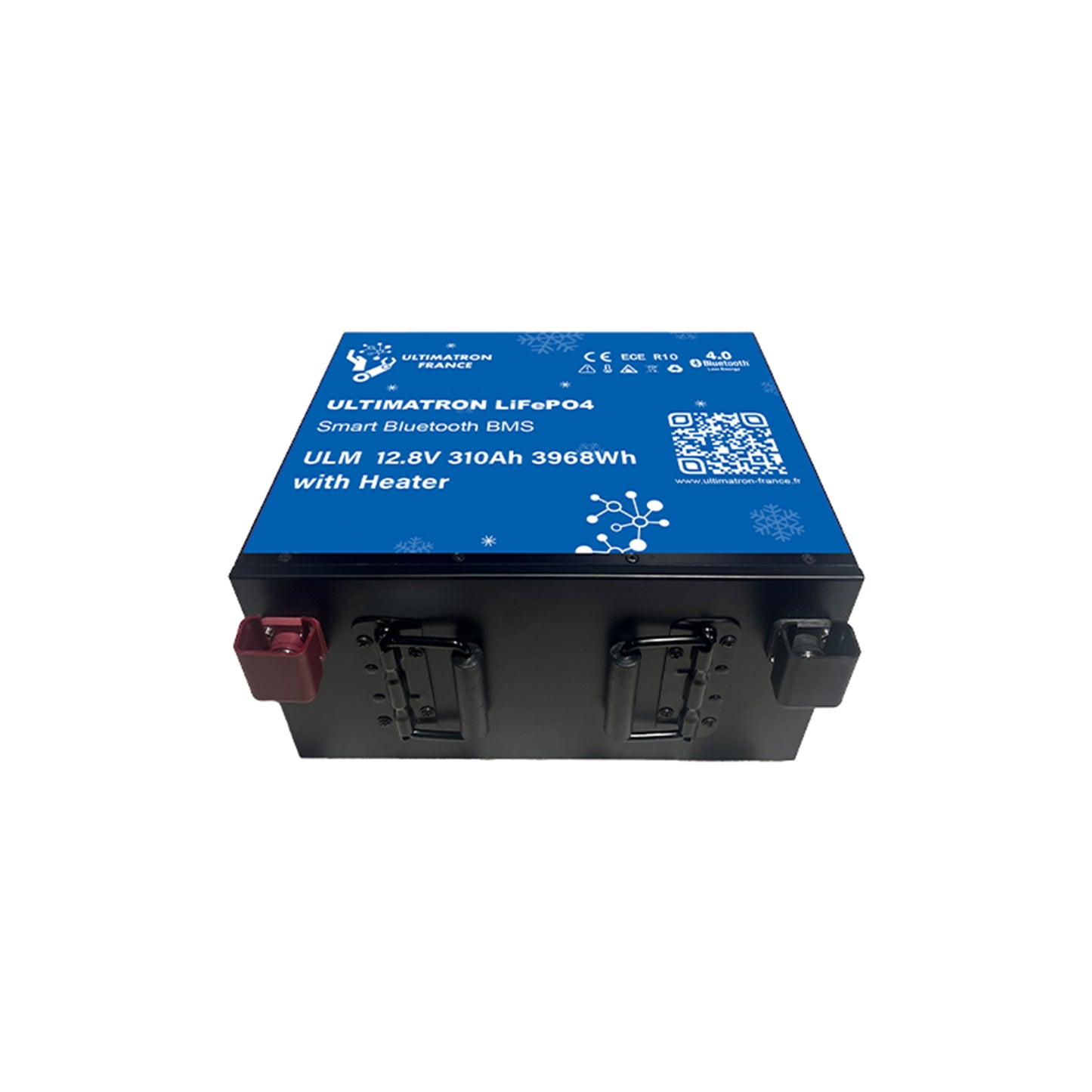 ULTIMATRON ULM-12-300 LiFePO4 Untersitz-Batterie 12,8 V 300 Ah mit Bluetooth & Smart BMS