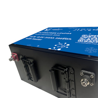 ULTIMATRON ULM-12-310H LiFePO4 Untersitz-Batterie 12,8 V 310 Ah mit Bluetooth & Smart BMS mit Heizung