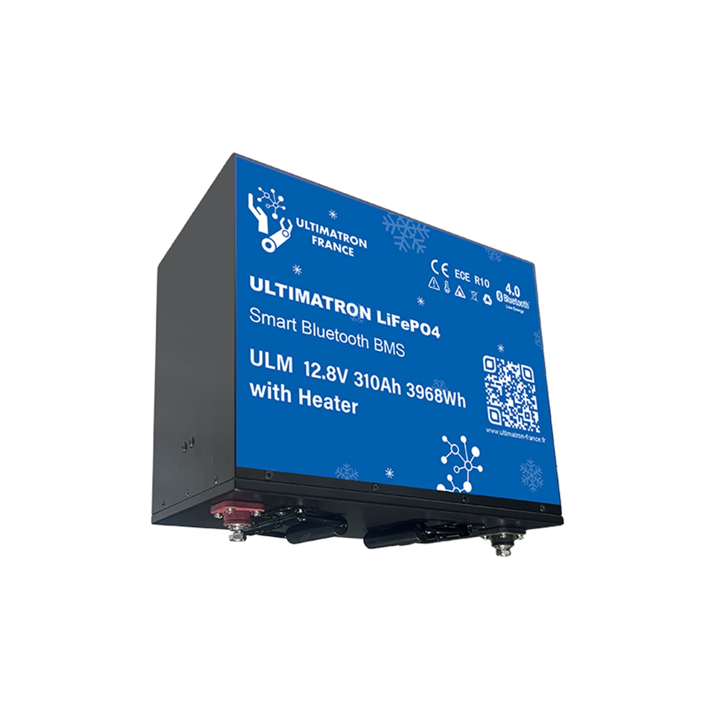 ULTIMATRON ULM-12-280 LiFePO4 Untersitz-Batterie 12,8 V 280 Ah mit Bluetooth & Smart BMS