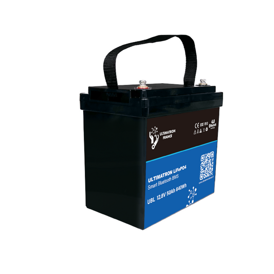 ULTIMATRON UBL-12-50 LiFePO4 Batterie 12,8 V 50 Ah mit Bluetooth & Smart BMS