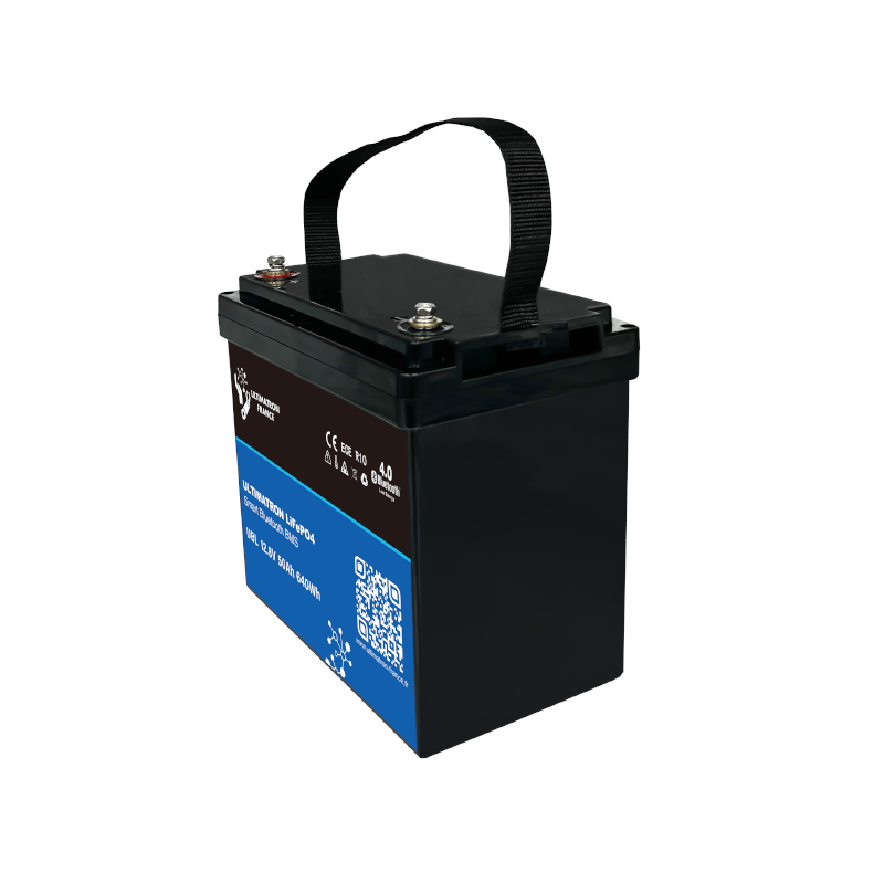 ULTIMATRON UBL-12-50 LiFePO4 Batterie 12,8 V 50 Ah mit Bluetooth & Smart BMS
