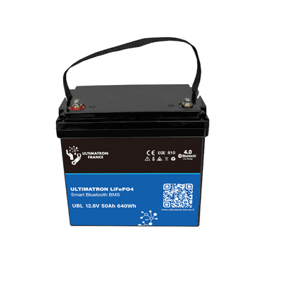 ULTIMATRON UBL-12-50 LiFePO4 Batterie 12,8 V 50 Ah mit Bluetooth & Smart BMS
