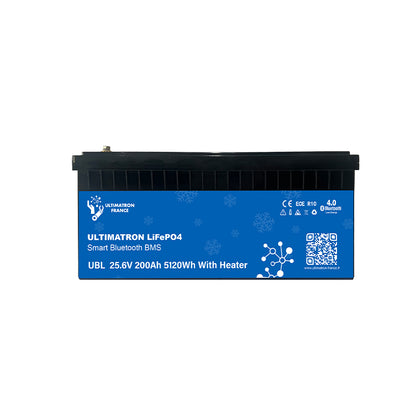ULTIMATRON UBL-24-200H LiFePO4 Batterie 25,6 V 200 Ah mit Bluetooth & Smart BMS mit Heizung