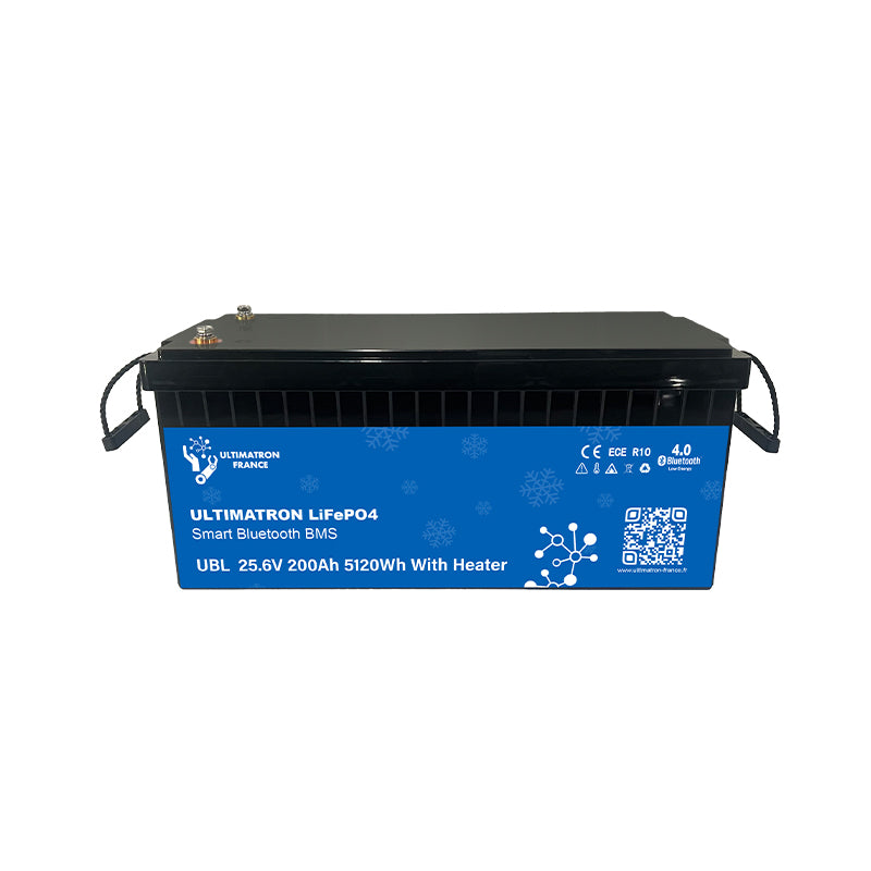 ULTIMATRON UBL-24-200H LiFePO4 Batterie 25,6 V 200 Ah mit Bluetooth & Smart BMS mit Heizung