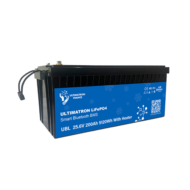 ULTIMATRON UBL-24-200H LiFePO4 Batterie 25,6 V 200 Ah mit Bluetooth & Smart BMS mit Heizung