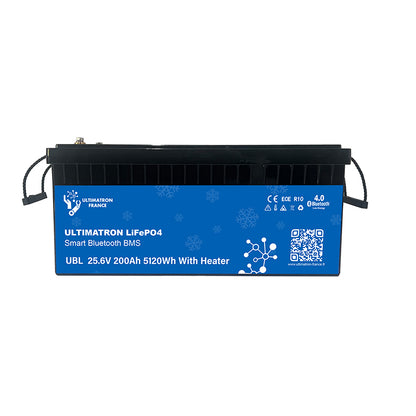ULTIMATRON UBL-24-200H LiFePO4 Batterie 25,6 V 200 Ah mit Bluetooth & Smart BMS mit Heizung