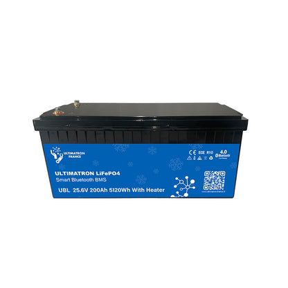 ULTIMATRON UBL-24-200H LiFePO4 Batterie 25,6 V 200 Ah mit Bluetooth & Smart BMS mit Heizung