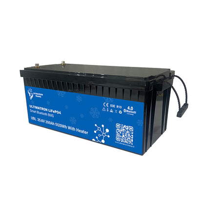 ULTIMATRON UBL-24-200H LiFePO4 Batterie 25,6 V 200 Ah mit Bluetooth & Smart BMS mit Heizung