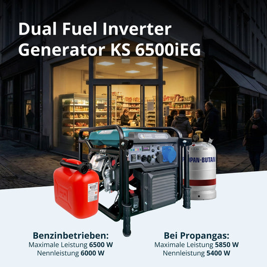 Inverter Generator KS 6500iEG (Benzin/Gas) – Ansicht 2