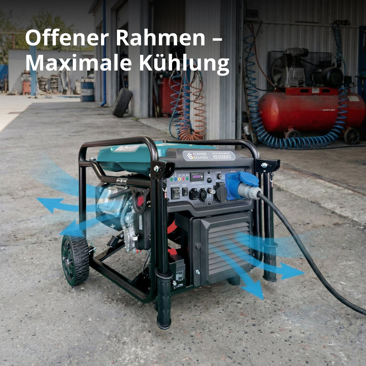 Inverter Generator KS 6500iEG (Benzin/Gas) – Ansicht 4