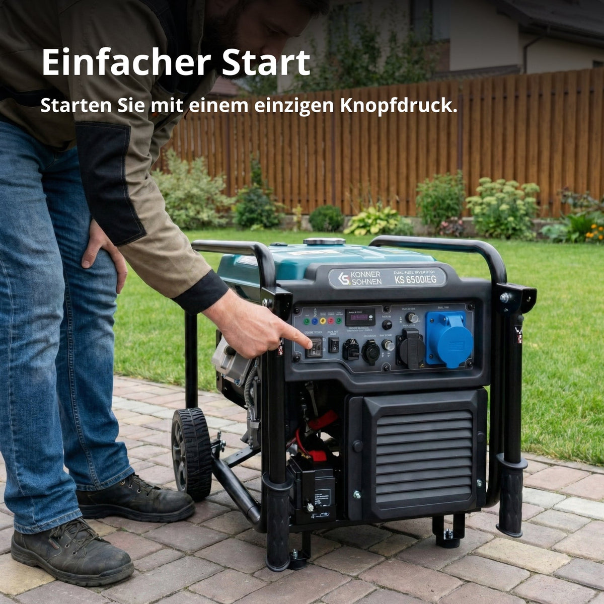 Inverter Generator KS 6500iEG (Benzin/Gas) – Ansicht 5