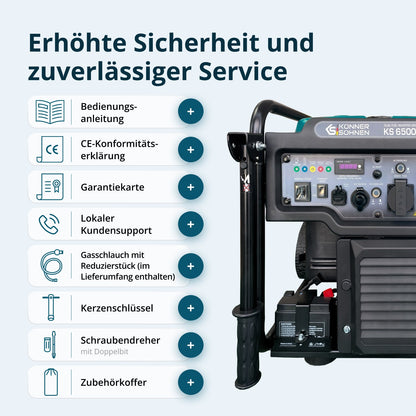 Inverter Generator KS 6500iEG (Benzin/Gas) – Ansicht 9