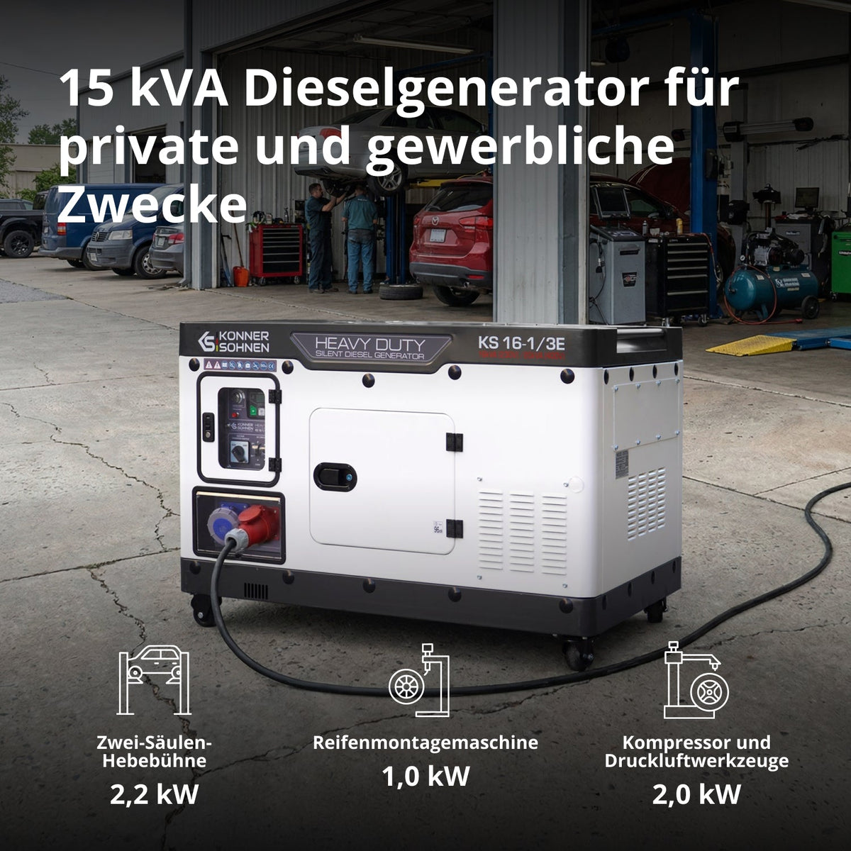 Dieselgenerator KS 16-1/3E – Ansicht 2