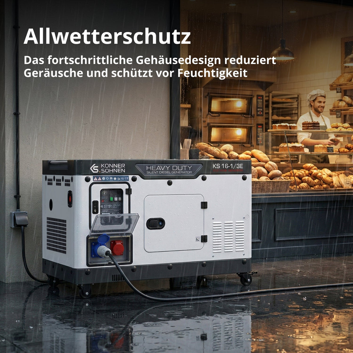 Dieselgenerator KS 16-1/3E – Ansicht 3