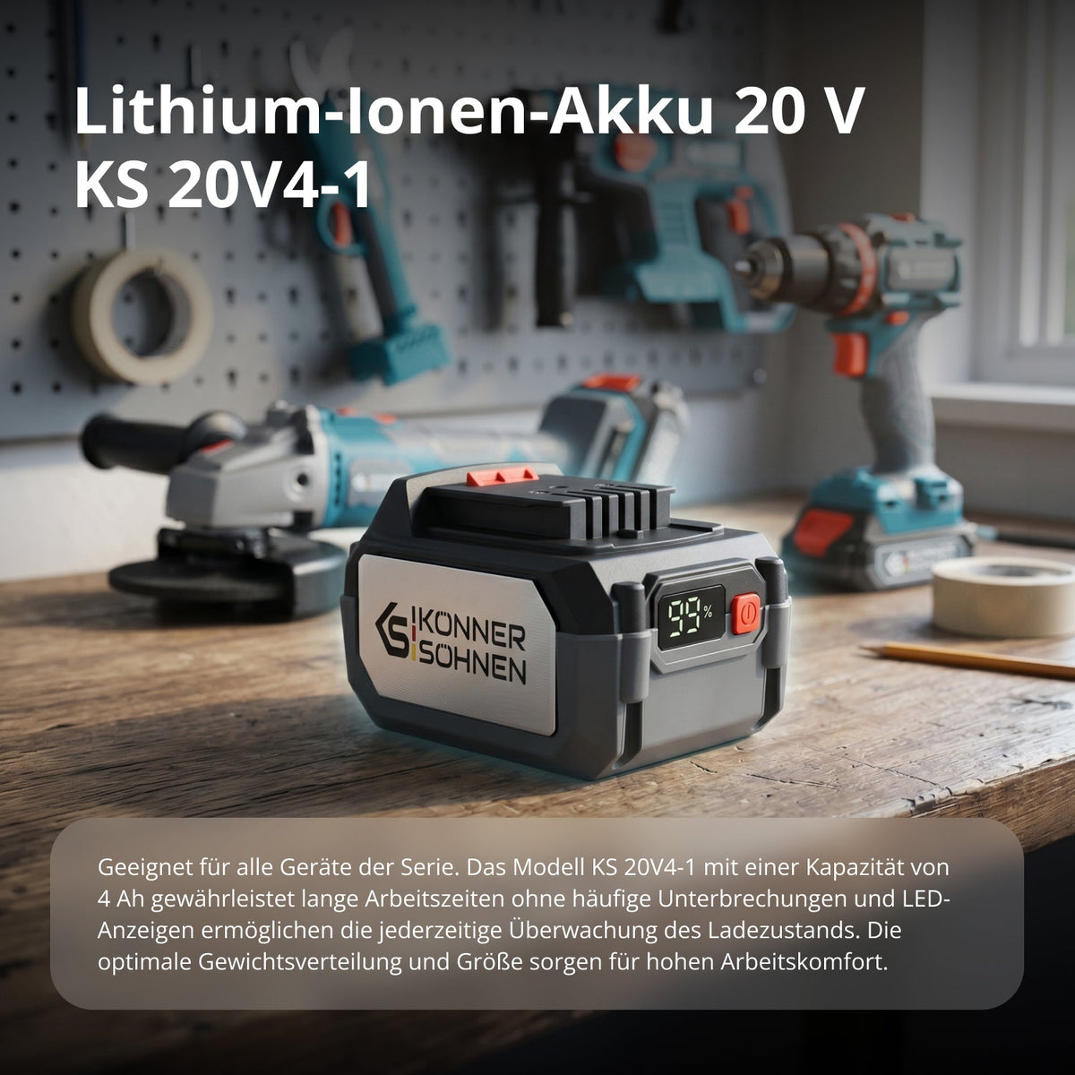 Li-Ion Akku 20V KS 20V4-1 – Ansicht 2