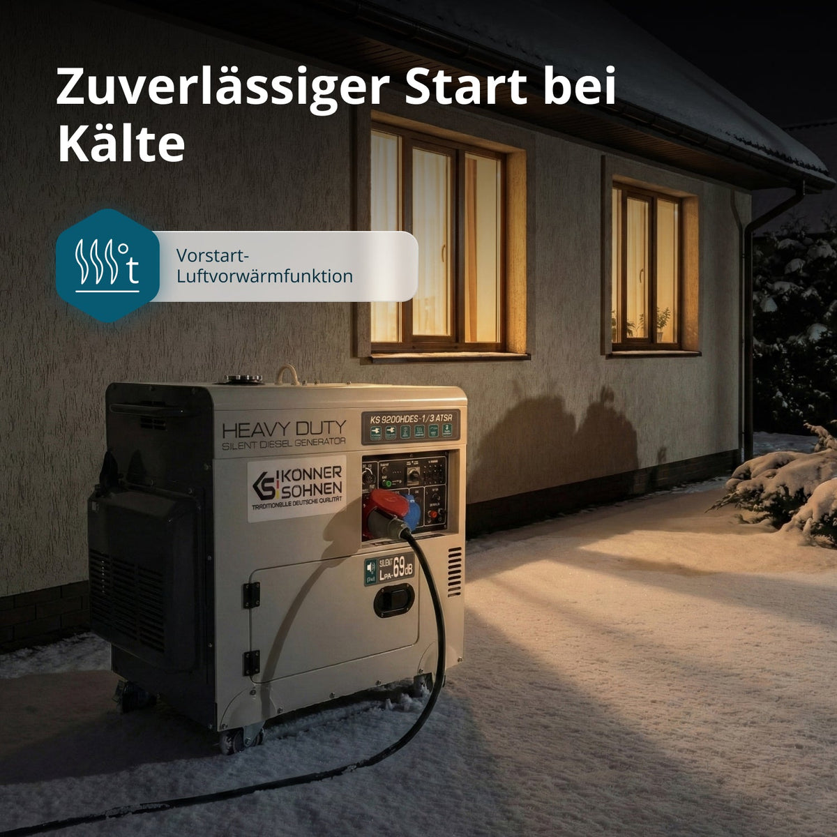 Diesel-Generator "Könner & Söhnen" KS 9200HDES-1/3 ATSR (EURO V) – Ansicht 4