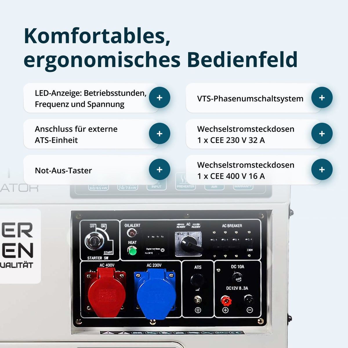 Diesel-Generator "Könner & Söhnen" KS 9200HDES-1/3 ATSR (EURO V) – Ansicht 5