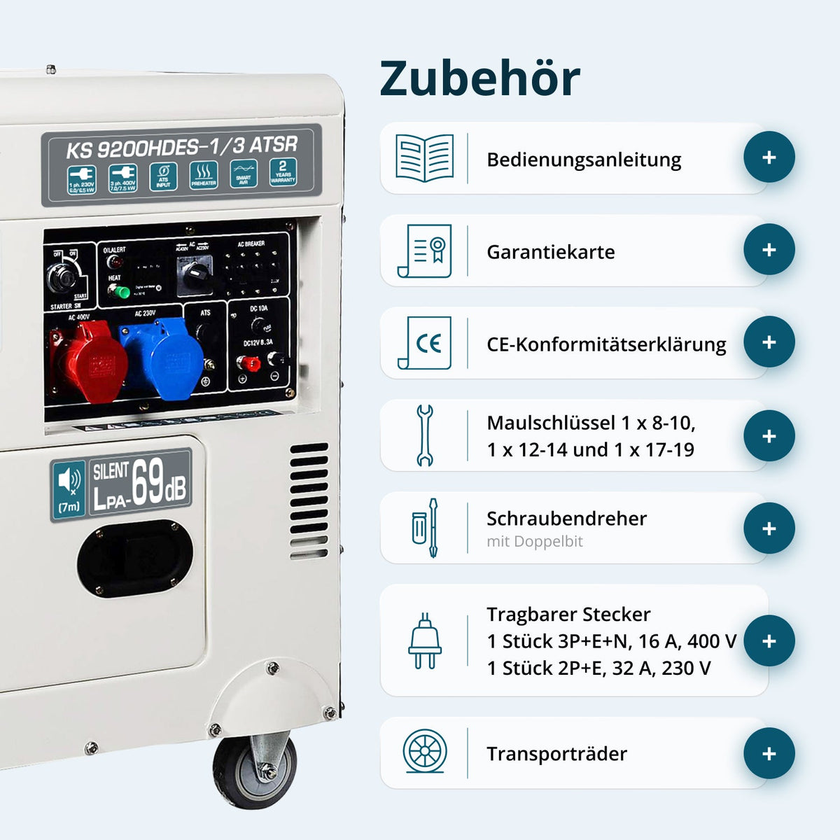 Diesel-Generator "Könner & Söhnen" KS 9200HDES-1/3 ATSR (EURO V) – Ansicht 7