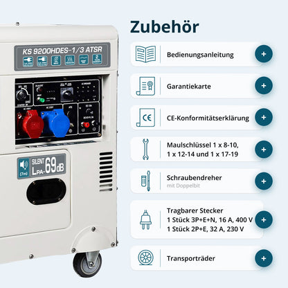 Diesel-Generator "Könner & Söhnen" KS 9200HDES-1/3 ATSR (EURO V) – Ansicht 7