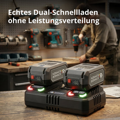 Doppel-Ladegerät für Akkus 20V KS C35A-2 – Ansicht 2