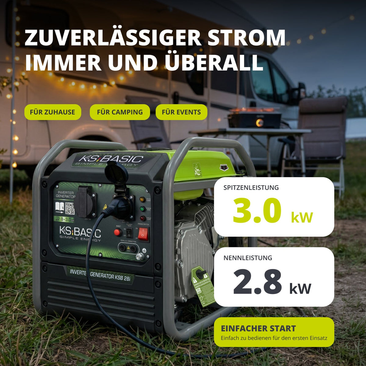 Inverter-Generator KSB 28i – Ansicht 2