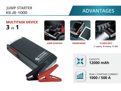 Starthilfe Powerbank KS JS-1000 – Ansicht 2