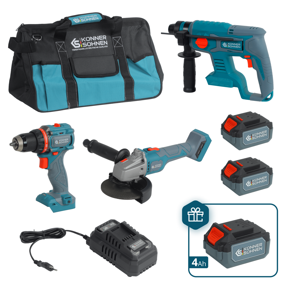 Drahtloses Meister-Set 3-in-1 KS RHAGD 20V SET 3 PLUS – KS RHAGD 20V SET 3 PLUS