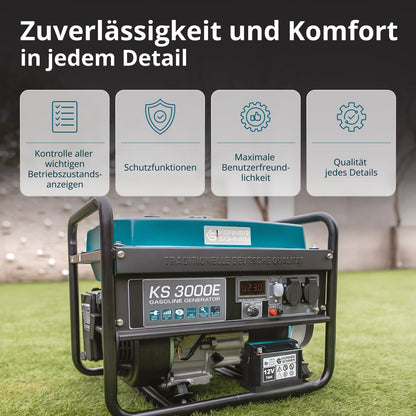 Benzin-Generator "Könner & Söhnen" KS 3000E – Ansicht 3