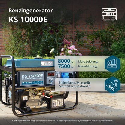 Benzin-Generator "Könner & Söhnen" KS 10000E – Ansicht 2