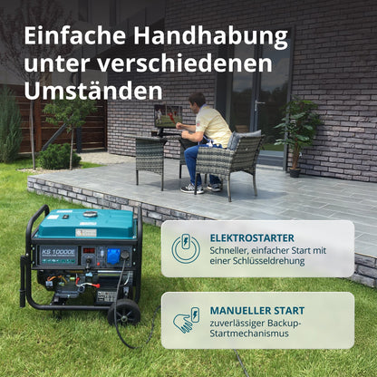 Benzin-Generator "Könner & Söhnen" KS 10000E – Ansicht 4