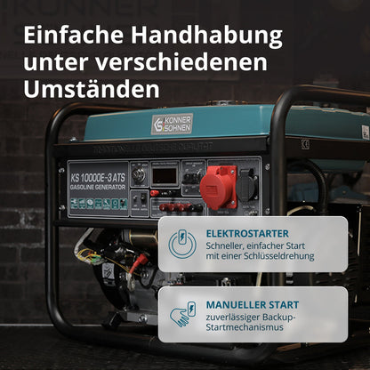 Benzin-Generator "Könner & Söhnen" KS 10000E-3 ATS – Ansicht 5