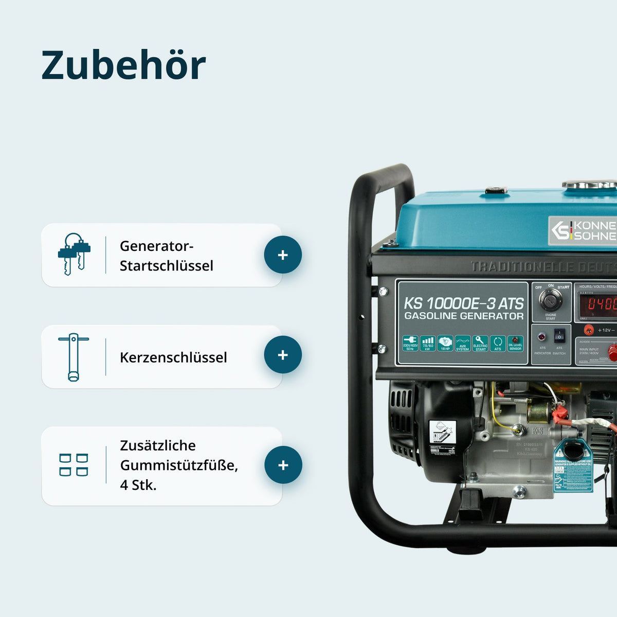 Benzin-Generator "Könner & Söhnen" KS 10000E-3 ATS – Ansicht 8
