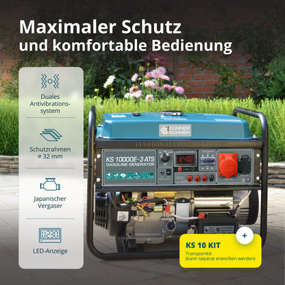Benzin-Generator "Könner & Söhnen" KS 10000E-3 ATS – Ansicht 9