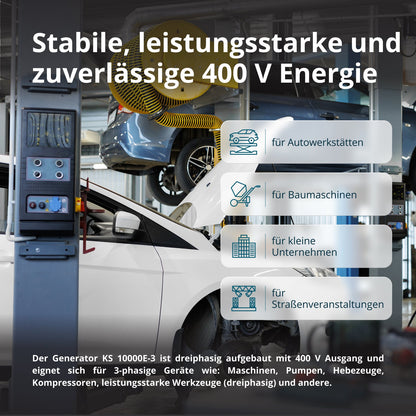 Benzin-Generator "Könner & Söhnen" KS 10000E-3 – Ansicht 3