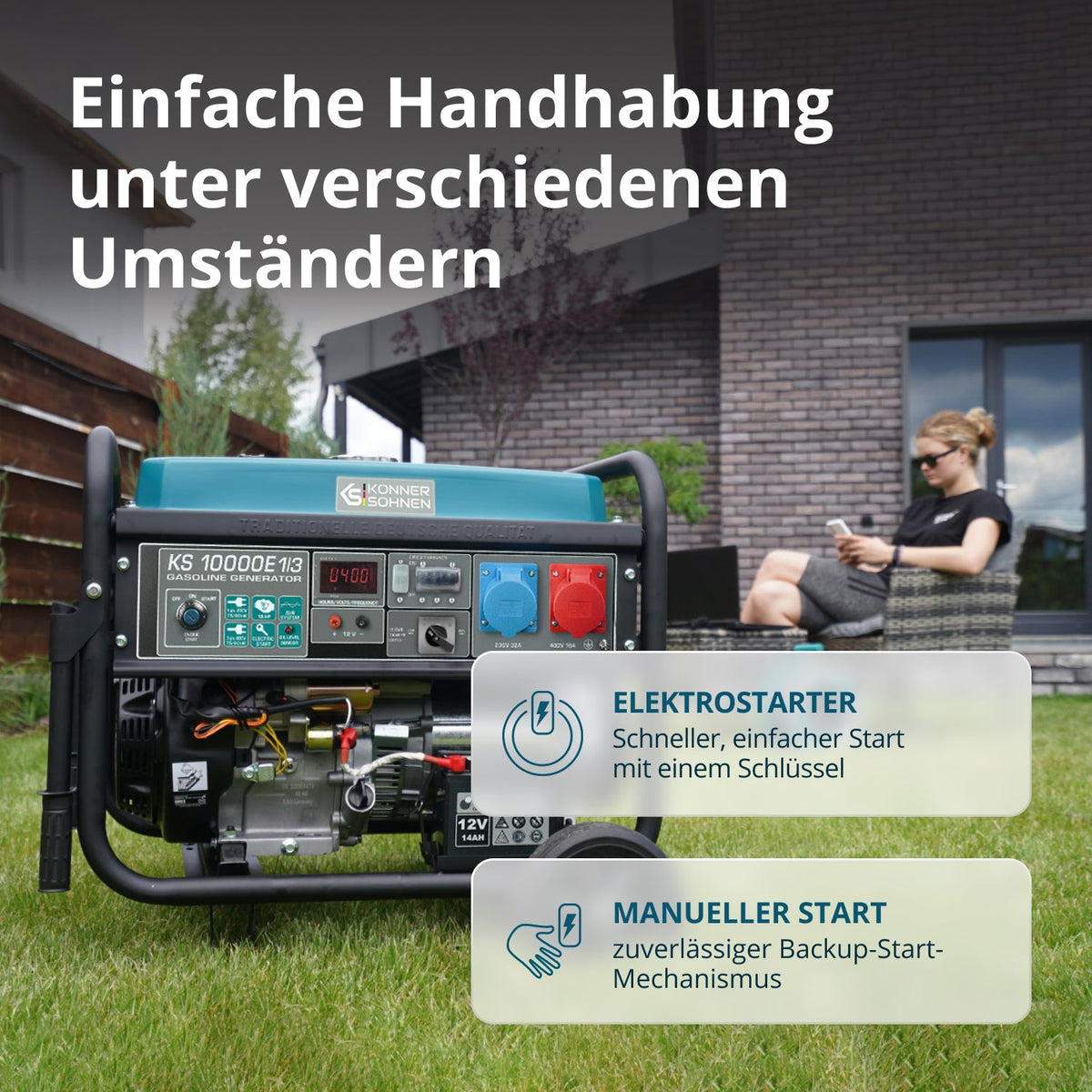 Benzin-Generator "Könner & Söhnen" KS 10000E 1/3 – Ansicht 5