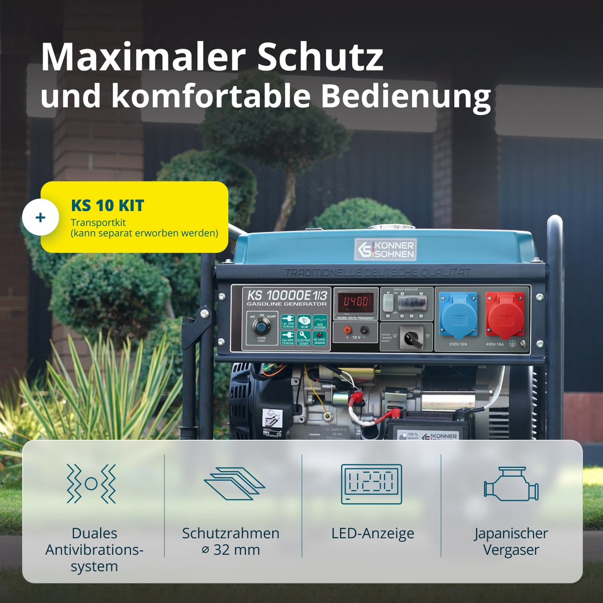 Benzin-Generator "Könner & Söhnen" KS 10000E 1/3 – Ansicht 9