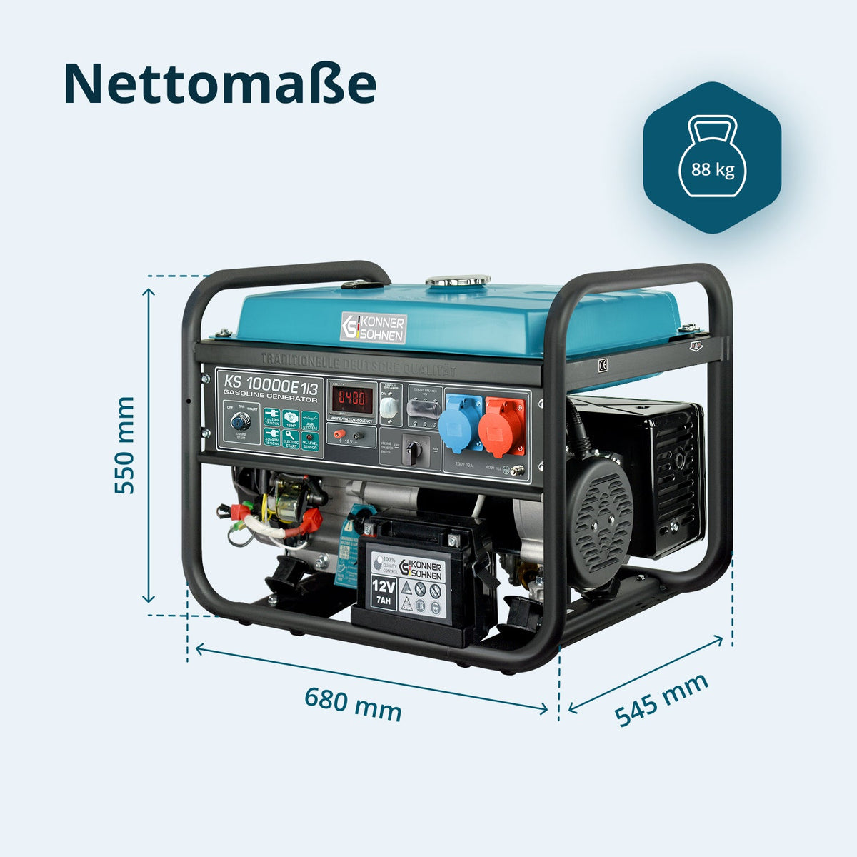 Benzin-Generator "Könner & Söhnen" KS 10000E 1/3 – Ansicht 10