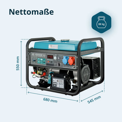 Benzin-Generator "Könner & Söhnen" KS 10000E 1/3 – Ansicht 10