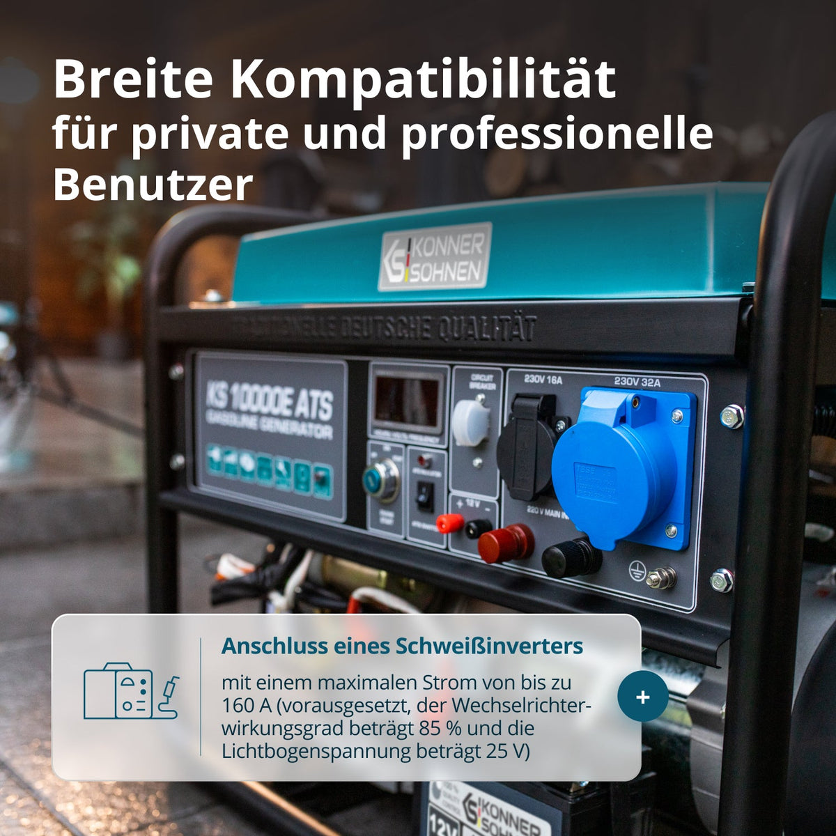 Benzin-Generator "Könner & Söhnen" KS 10000E ATS – Ansicht 8