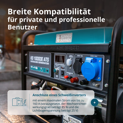 Benzin-Generator "Könner & Söhnen" KS 10000E ATS – Ansicht 8