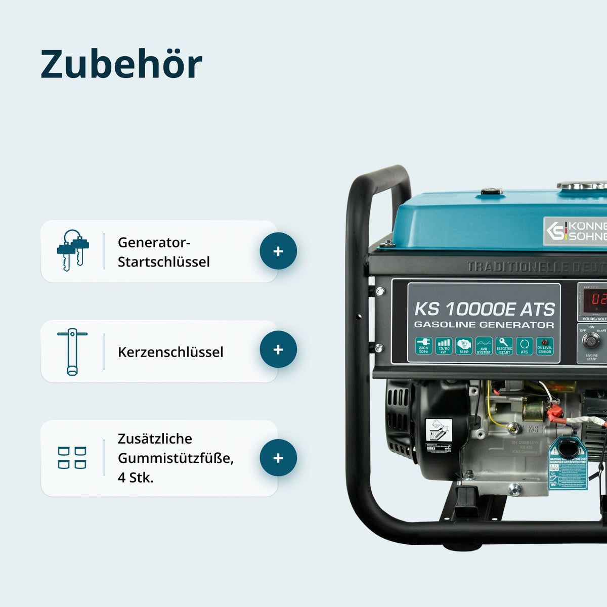 Benzin-Generator "Könner & Söhnen" KS 10000E ATS – Ansicht 9