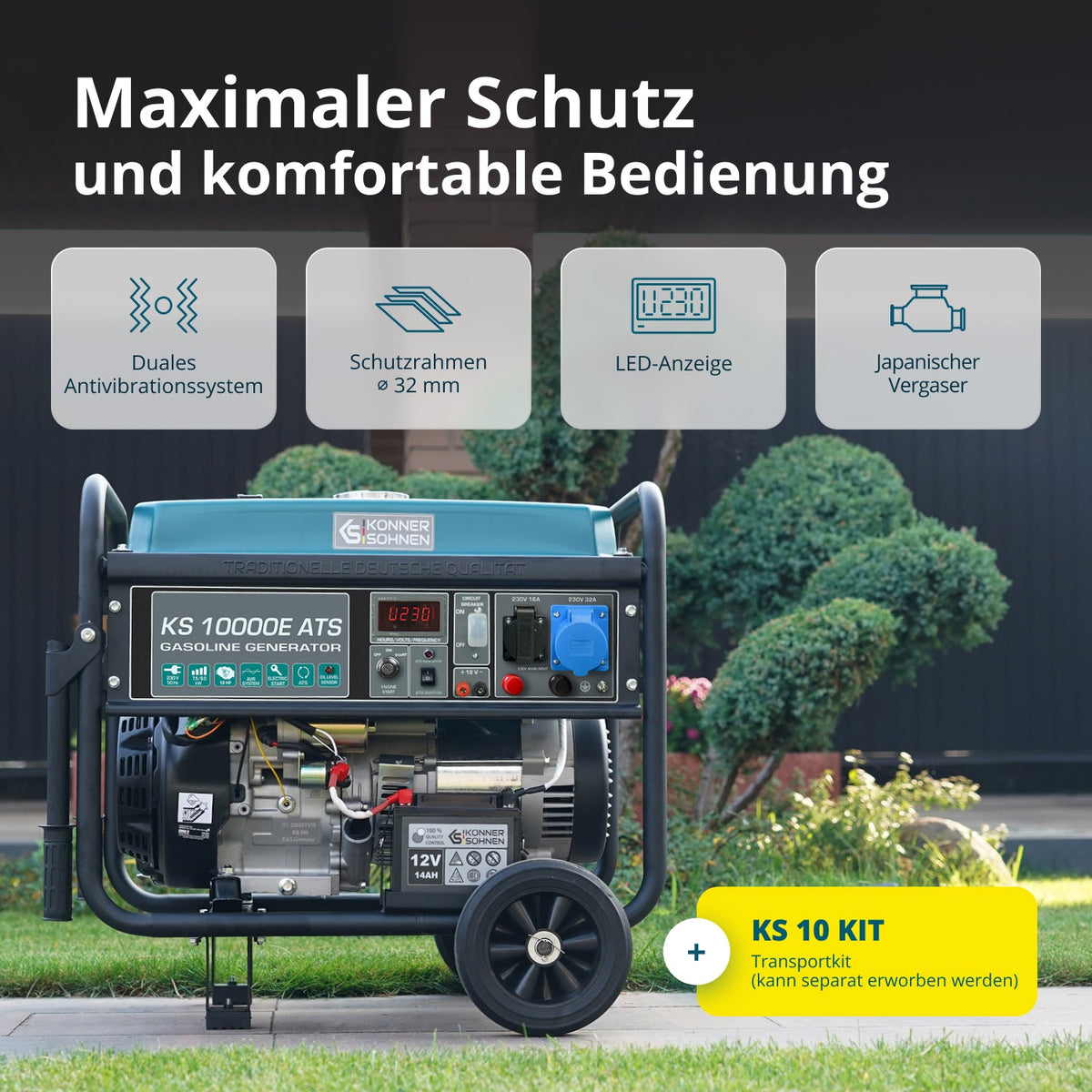 Benzin-Generator "Könner & Söhnen" KS 10000E ATS – Ansicht 10