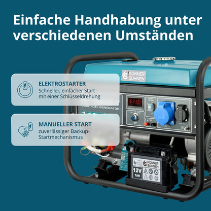 LPG/Benzin-Generator "Könner & Söhnen" KS 10000E G – Ansicht 4