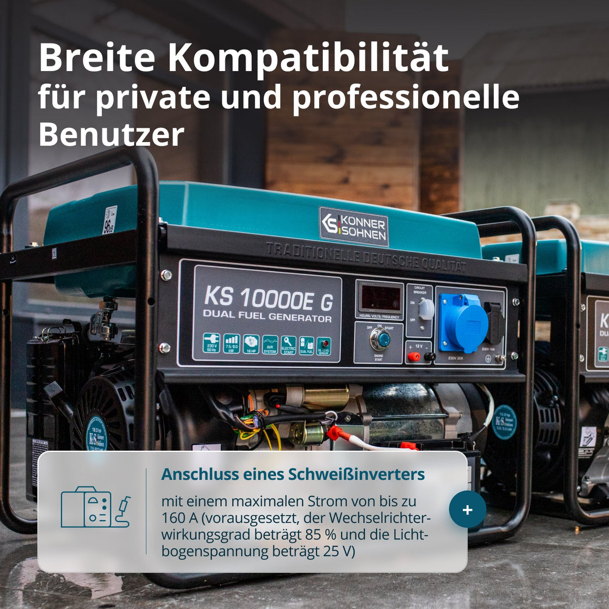 LPG/Benzin-Generator "Könner & Söhnen" KS 10000E G – Ansicht 8