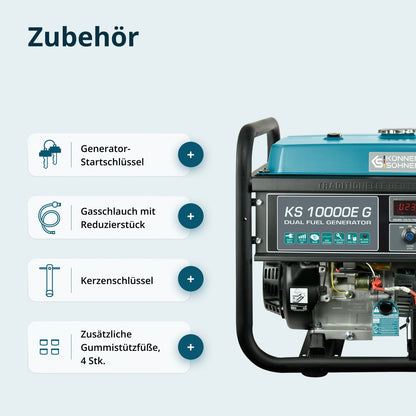 LPG/Benzin-Generator "Könner & Söhnen" KS 10000E G – Ansicht 9